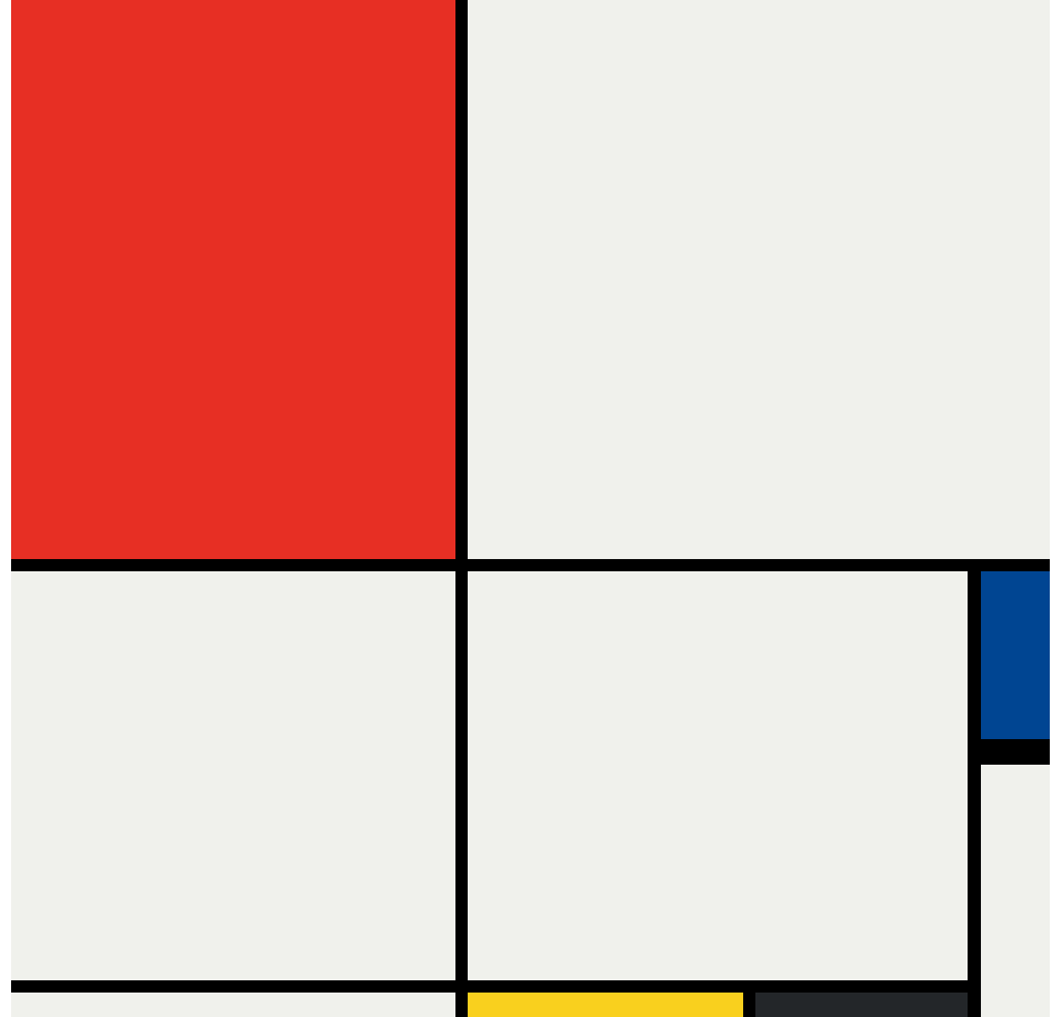 Grid Mondrian panting project preview